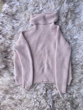 Boden | Wool/Cashmere Light Pink Turtleneck Sweater | Size M